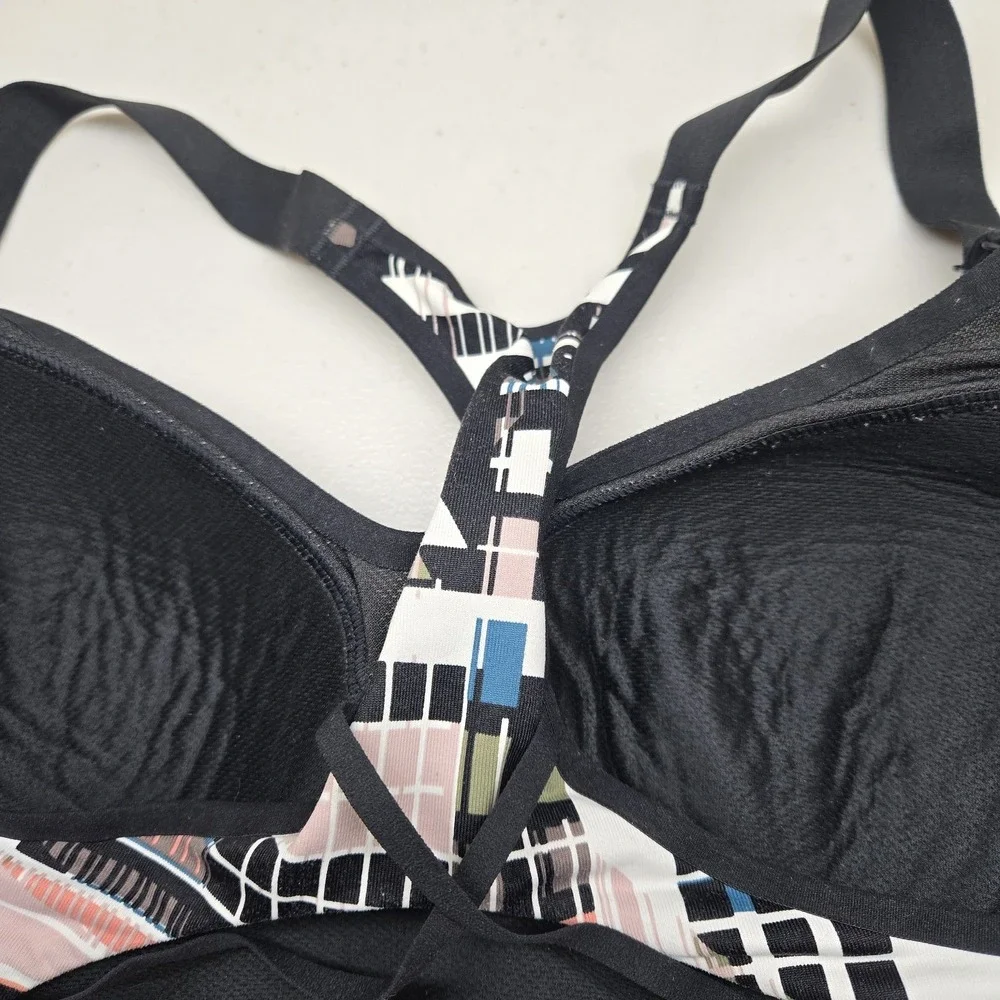 Victoria‎ Sport Women Sports Bra 34D Multicolor Graphic Print